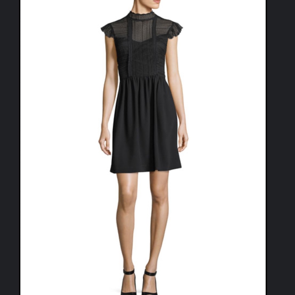 NWT Trina Turk Aliena Lace Mockneck dress